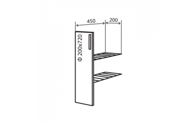 Нижний шкафчик №1+ н 200-820 Грация (Карго)